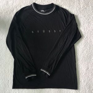 Embroidered Stüssy long sleeve shirt